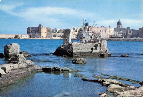 Cartolina Monopoli Porto anni '60 (Bari)