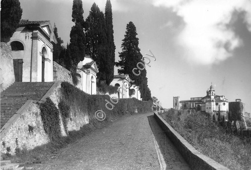 Cartolina Monselice Salita sette chiese