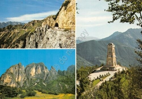 Cartolina Monte Pasubio Strada degli eroi Socello Ossario vedute 1976 …