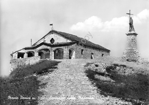 Cartolina Monte Penice Santuario della Madonna