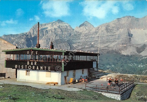 Cartolina Monte Spinale Ristorante e gruppo Brenta