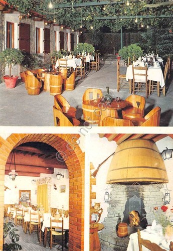 Cartolina Montecarlo Lucca ristorante La Nina vedute 1970