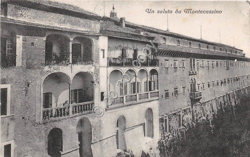 Cartolina Montecassino vista parziale 1926