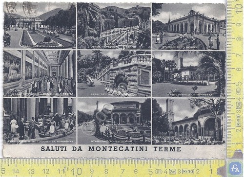 Cartolina Montecatini Multivisione 1955