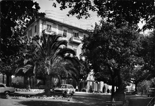 Cartolina Montecatini Terme Hotel Bellavista 1968