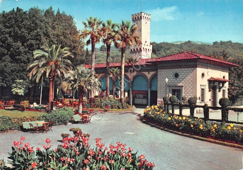 Cartolina Montecatini Terme Stabilimento Torretta 1966 colorata