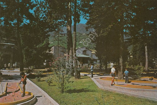 Cartolina Montella Mini Golf animata anni '80