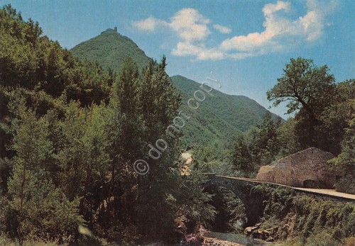 Cartolina Montella Ponte Romano Santuario S.S.Salvatore anni '80