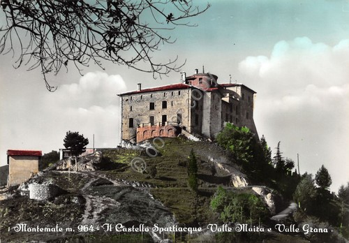 Cartolina Montemale Castello spartiacque Valle Maira e Valle Grana 1967 …