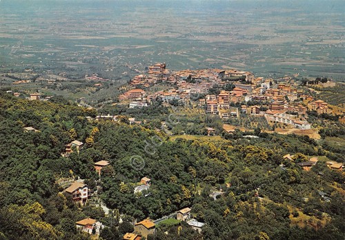 Cartolina Monteporzio Catone panorama dal Tuscolo anni '70