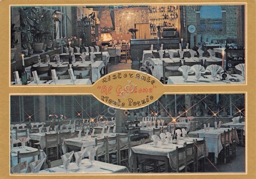 Cartolina Monteporzio Catone Ristorante Al Gattone vedute varie anni '70