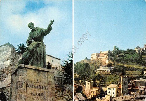 Cartolina Monterosso al Mare Convento Cappuccini 2 Vedute (La Spezia)