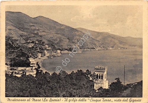 Cartolina Monterosso al Mare Golfo Cinque Terre visto dal Gigante …