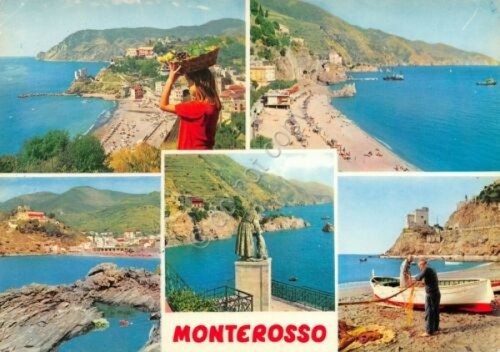 Cartolina Monterosso Vedute pescatori (La Spezia)