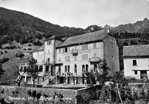 Cartolina Mozzio Albergo Belvedere