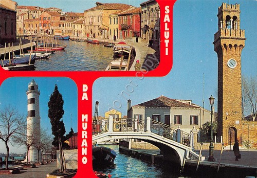 Cartolina Murano vedute vaie anni '70