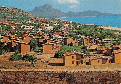 Cartolina Muravera Costa Rei panorama con case