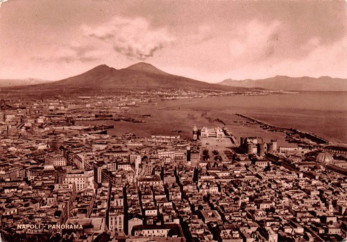 Cartolina Napoli Panorama 1954