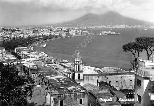 Cartolina Napoli Panorama NVG B/N
