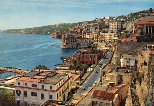Cartolina Napoli Posillipo e Donn'Alba strada case edizioni SAR