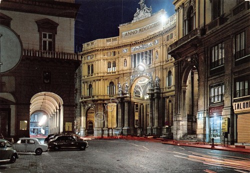 Cartolina Napoli Via V. Emanuele Galleria Umberto I Notturno 1970 …