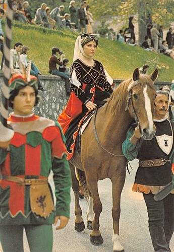 Cartolina Narni Corteo Storico Costumi