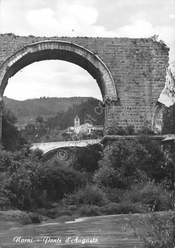 Cartolina Narni Ponte d'Augusto (Terni)