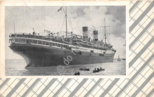 Cartolina Nave Augustus 1929 Fiume Istria