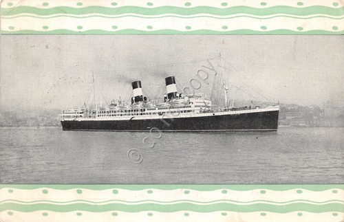 Cartolina Nave Duilio Mediterraneo Sud America Expresso 1931