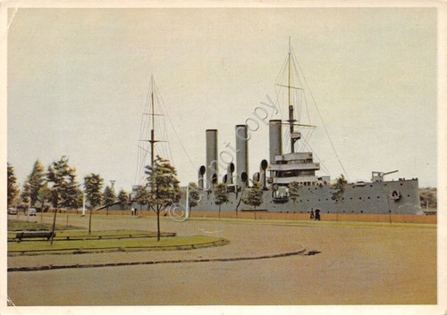 Cartolina Nave Kreuzer Aurora Leningrado