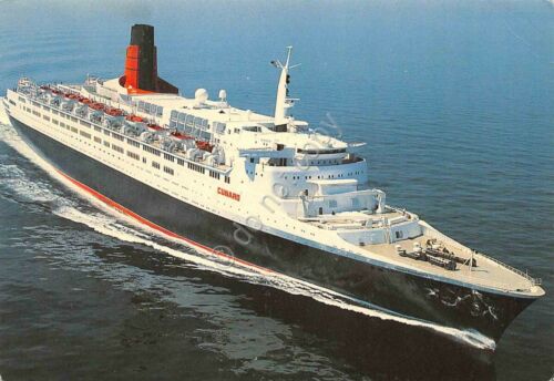 Cartolina Nave Queen Elisabeth 2 Cunard