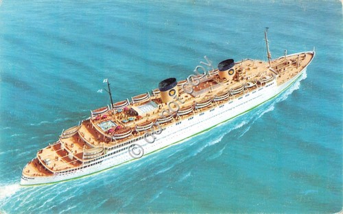 Cartolina Nave Queen Frederica