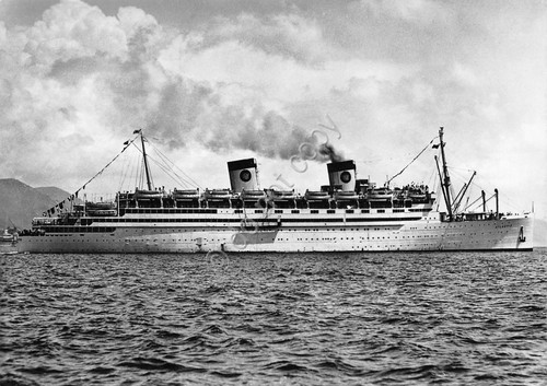 Cartolina Nave S/S Atlantic in mare