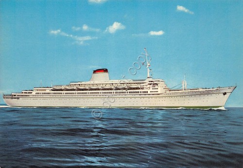 Cartolina Nave T/N Leonardo da Vinci Ed. Calì