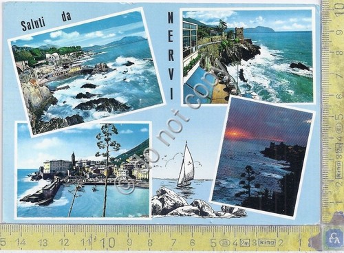 Cartolina Nervi vedute varie 1969 (Genova)
