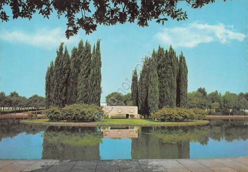 Cartolina Nettuno Cimitero Americano Laghetto