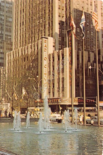 Cartolina New York City Radio City Music Hall in Rockefeller …