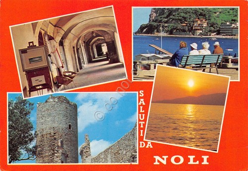 Cartolina Noli vedute 1988 (Savona)