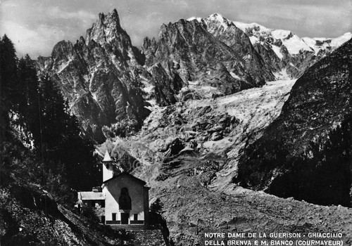 Cartolina Notre Dame de la Guerison Ghiacciaio Brenva e M. …