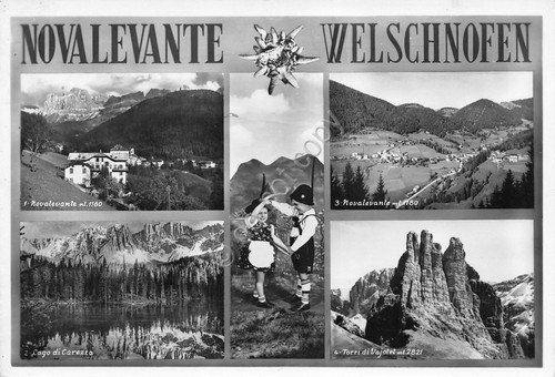 Cartolina Novalevante vedute e costumi 1960