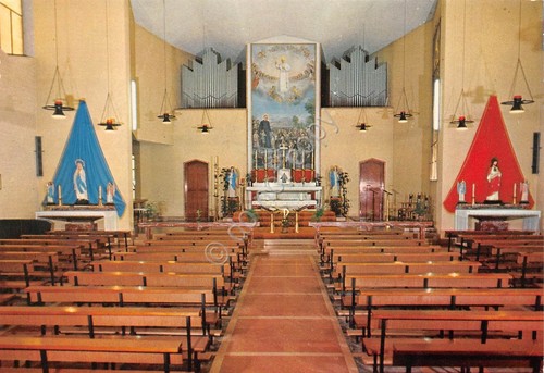 Cartolina Nuova Olonio Casa Madonna del Lavoro Interno Opera Don …