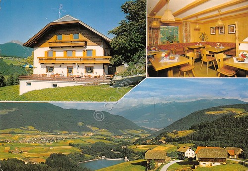 Cartolina Oberolang Valdaora di Sopra Jausenstation Sallerhof varie vedute 1986