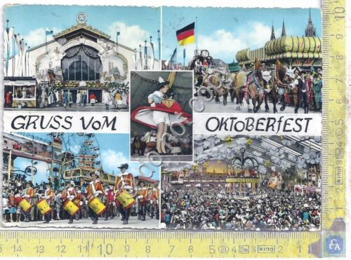 Cartolina October Fest Gruss aus 1962