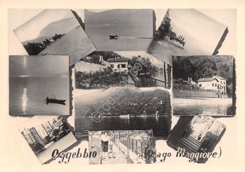 Cartolina Oggebbio Lago Maggiore vedute varie prova di fotocartolina