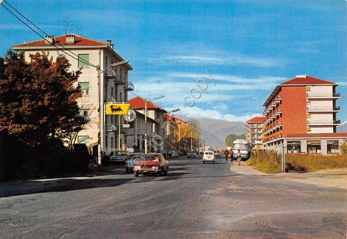 Cartolina Orbassano Via Frejus distributore benzina Shell 1988