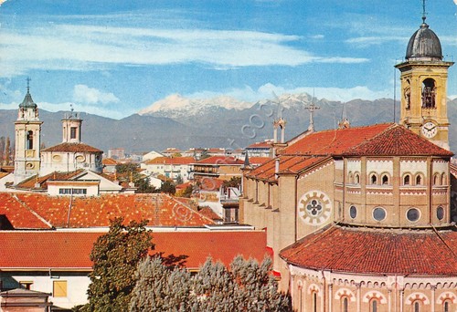 Cartolina Orbasssano Panorama parziale 1988