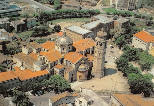 Cartolina Oristano Cattedrale veduta aerea