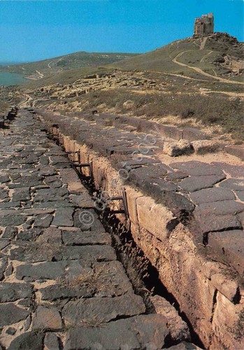 Cartolina Oristano Tharros Cardo Principale