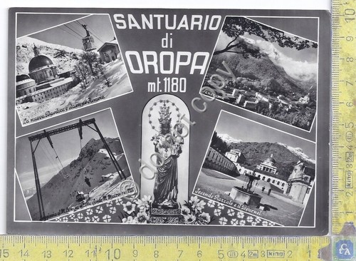 Cartolina Oropa Gruss aus Saluti da 1967 (Vercelli)