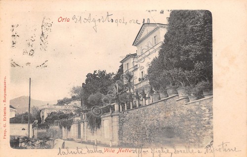 Cartolina Orta Villa Natta 1904